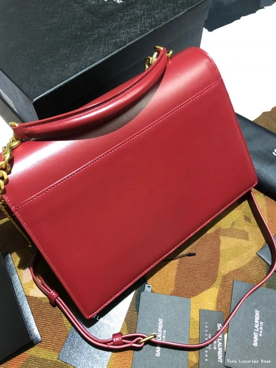 Tony Luxuries SUNSET SATCHEL MEDIUM LEATHER IN SMOOTH YSL 0814
